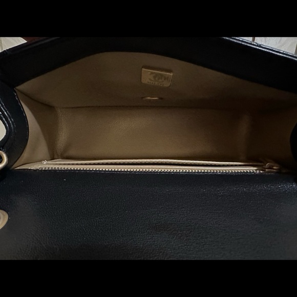 Chanel NIB Pearl Crush Black Mini Rectangle in Age Gold Hardware - Picture 11 of 11